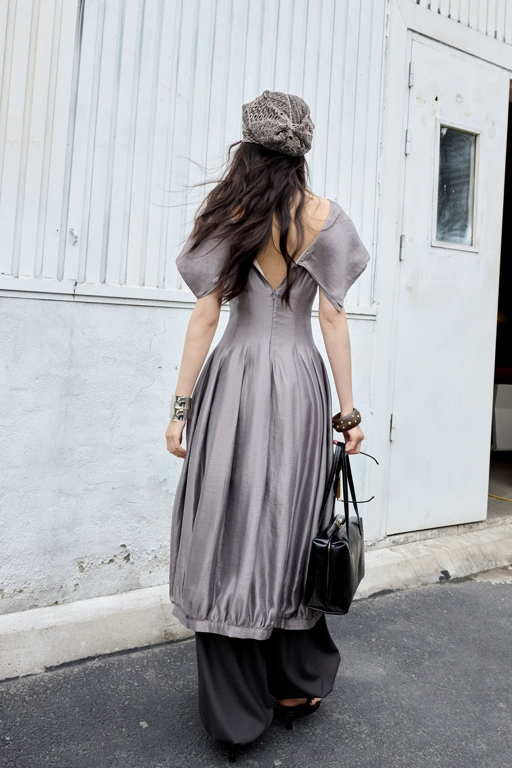 Striped Modern Retro Lantern Pants