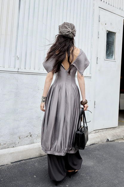 Striped Modern Retro Lantern Pants