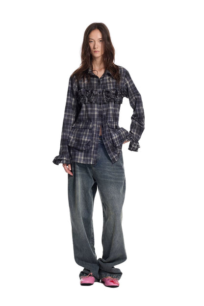 Punk Water Spray Jeans
