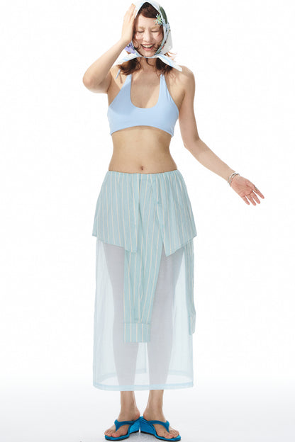 Solid Halter Neck Bra