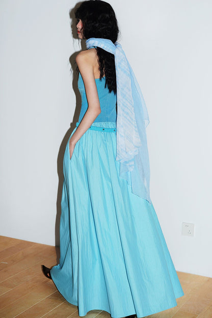Distressed Washed Cotton Dress