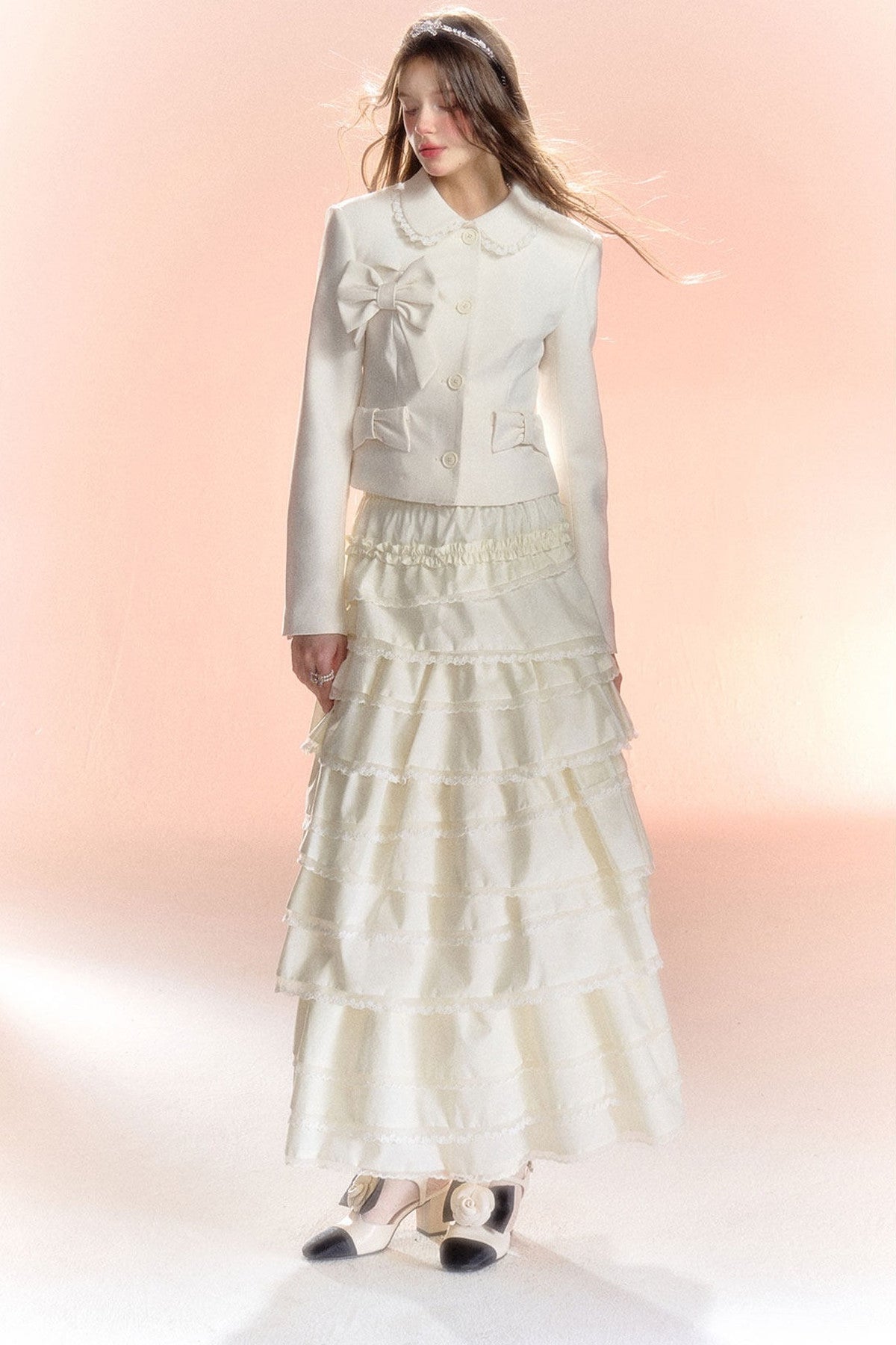 Multi-Layered Asymmetrical Lace Princess Skirt