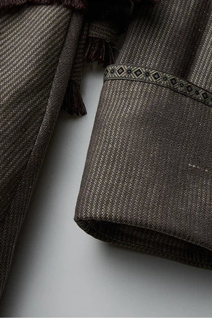 Victorian 3D Tailored Draped Deconstructed Tencel Jacket