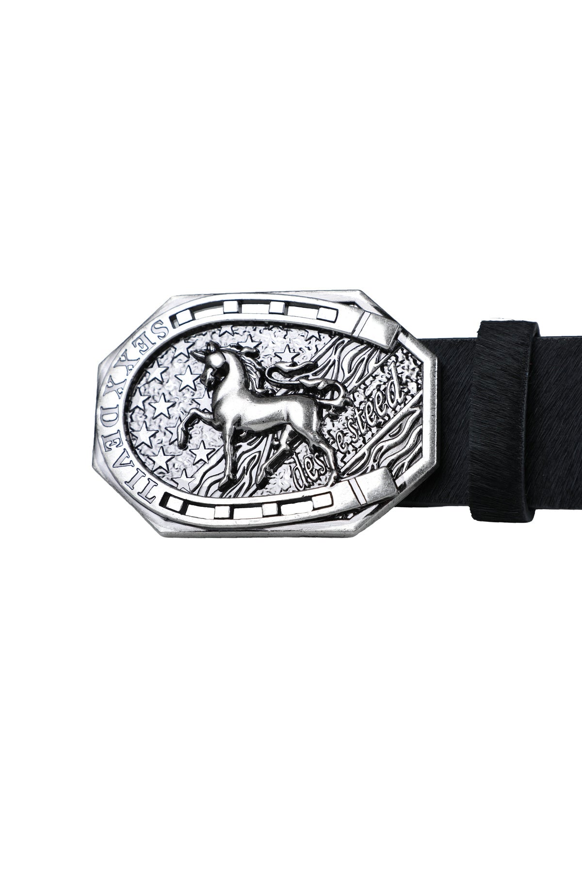 Horsehair Leather Rivet Horse Belt