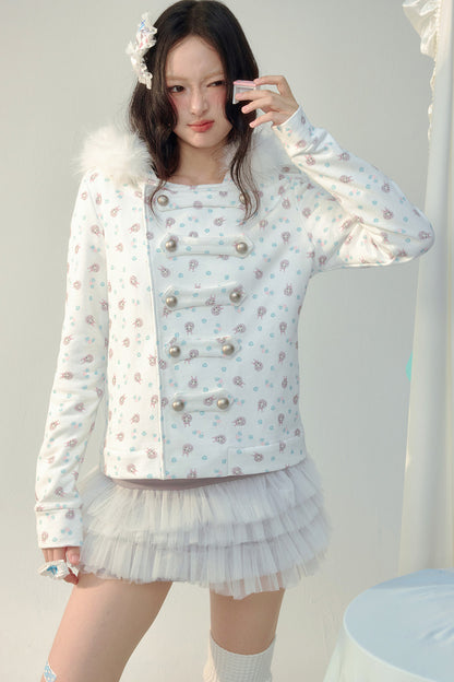 Irregular Layered Color-Blocked Mesh Skirt