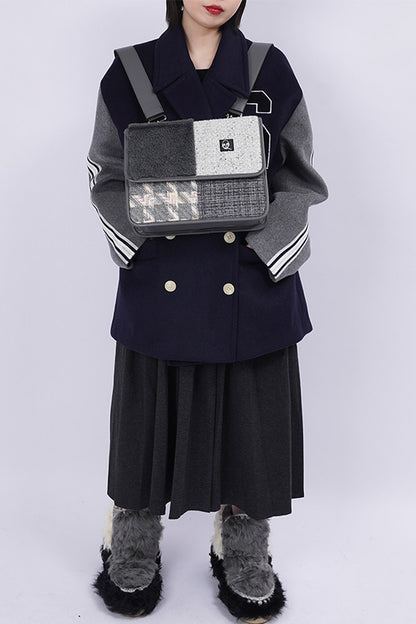 Y2K Color-Blocking Crossbody Bag