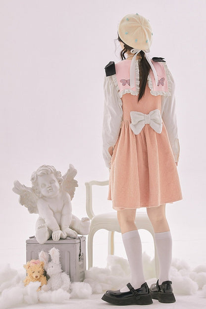 개성 있는 퍼프 소매 블라우스