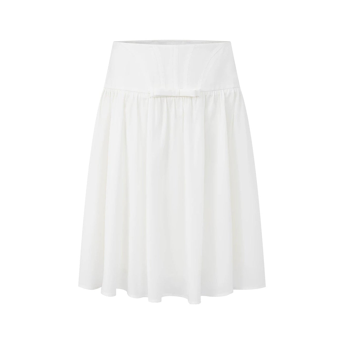 Acetate Fishbone Pleated Skirt