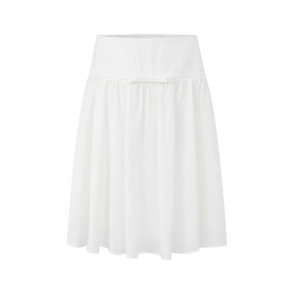 Acetate Fishbone Pleated Skirt
