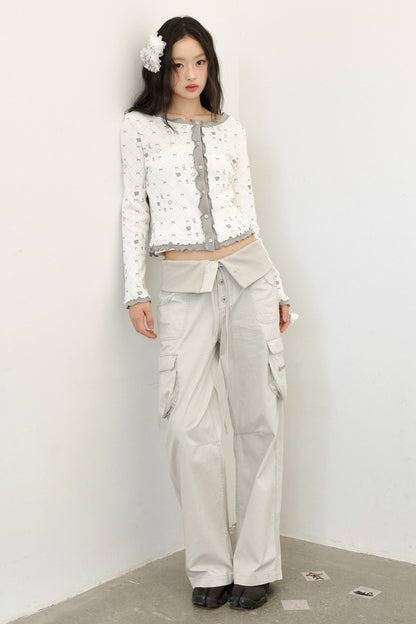 Low-Waist Straight-Leg Multi-Pocket Cargo Pants