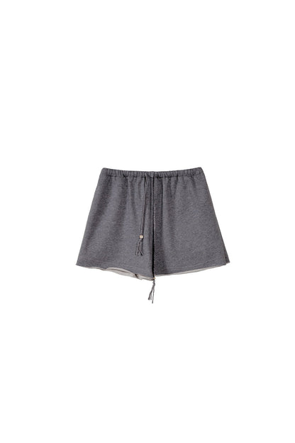 Bird And Tulip Raw Edge Patchwork Sweatshirt And Shorts Set