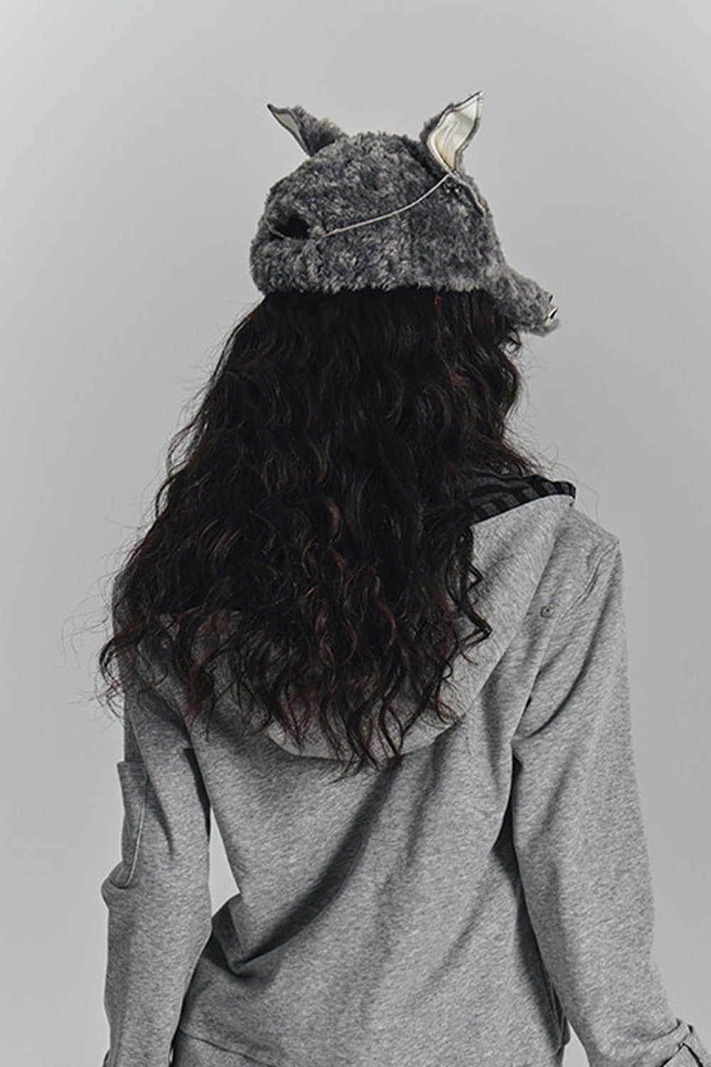 Striped Embroidered Knit Hooded Jacket