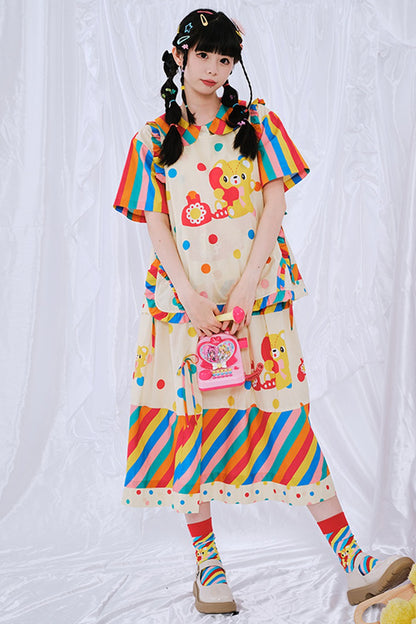 Japanese Rainbow Diary Vest