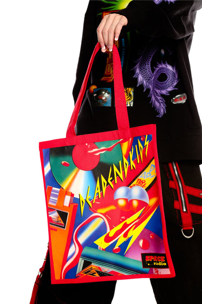 Colorful Canvas Shoulder Tote