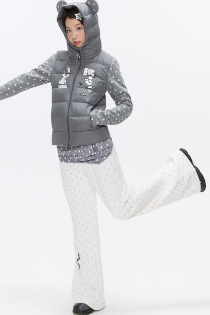 Bear Ears White Duck Down Jacket