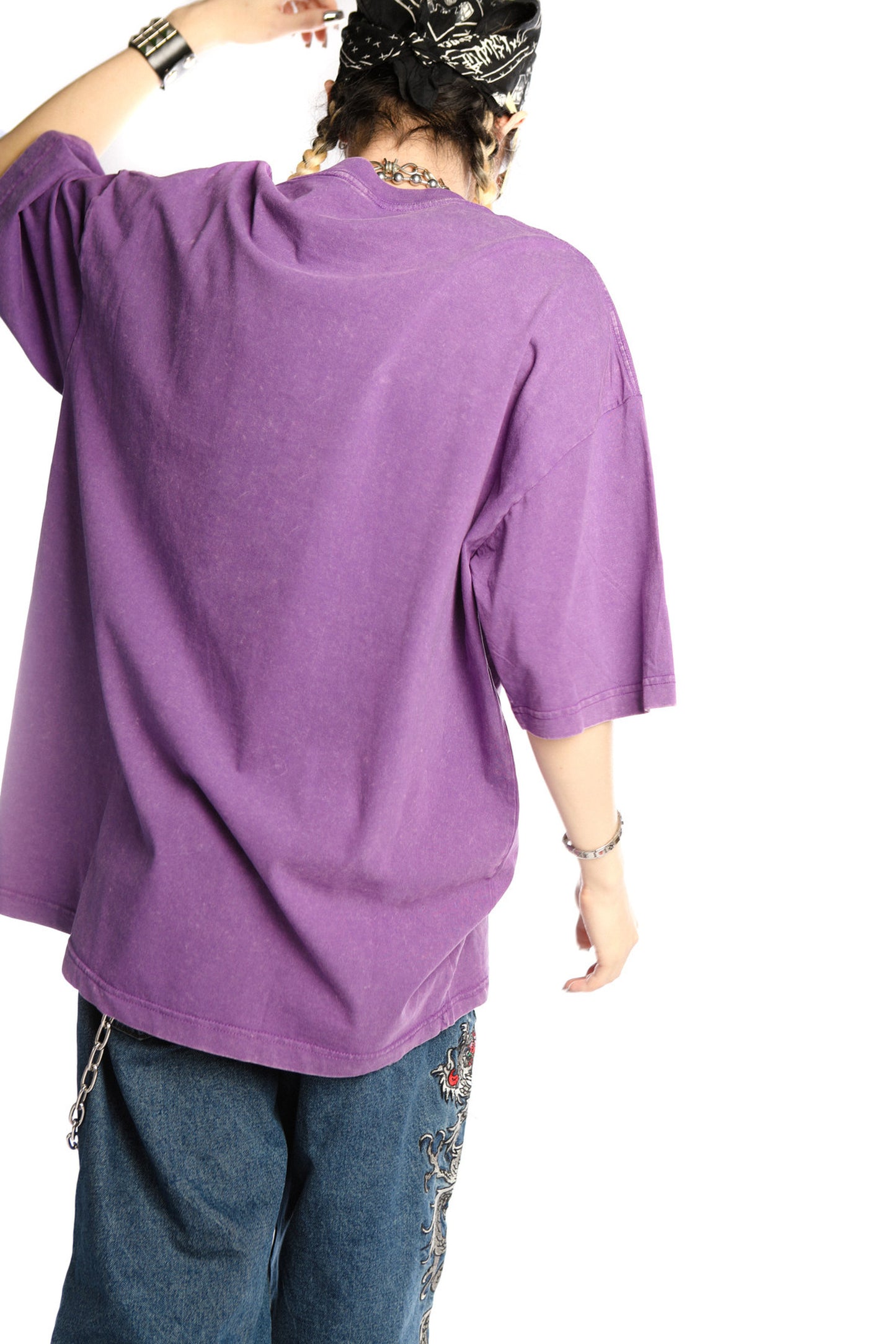 Dragon Print Loose Blouse