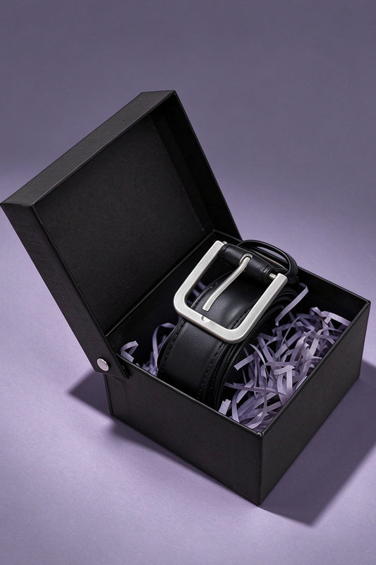 Collar Matte Silver Belt Top