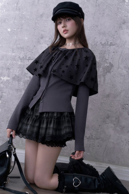 Star Shawl Cardigan Set