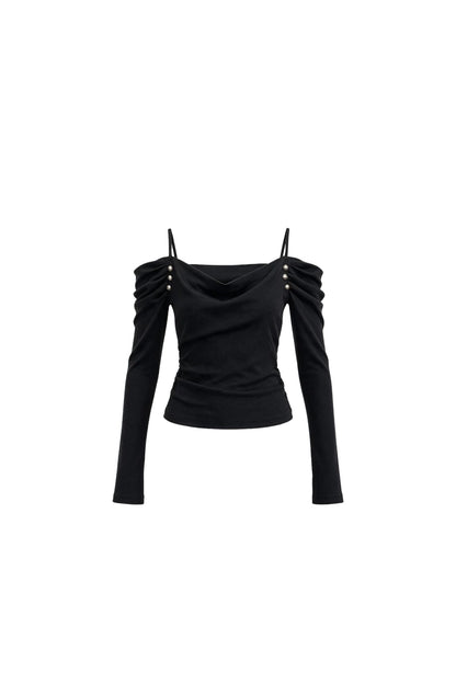 Layered-Look Off-Shoulder Top