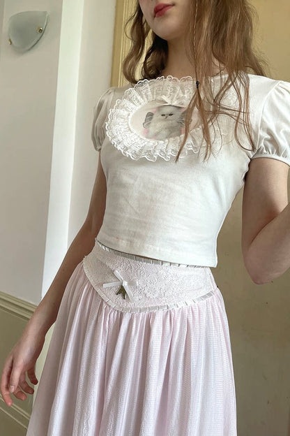 Angel's Tears Pink Plaid Skirt