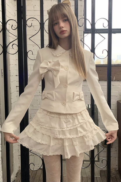 Multi-Layered Asymmetrical Lace Princess Skirt