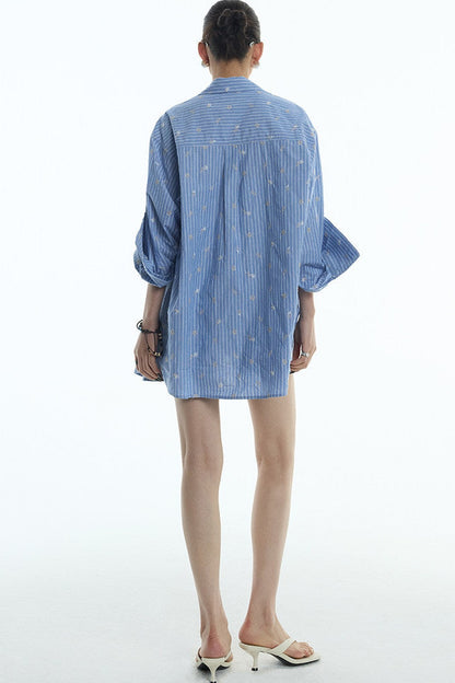 Starburst Cotton-Linen Two-Piece Set-Up