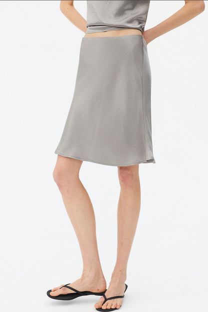 Thin Strap Satin Camisole and Mermaid Skirt Set-Up