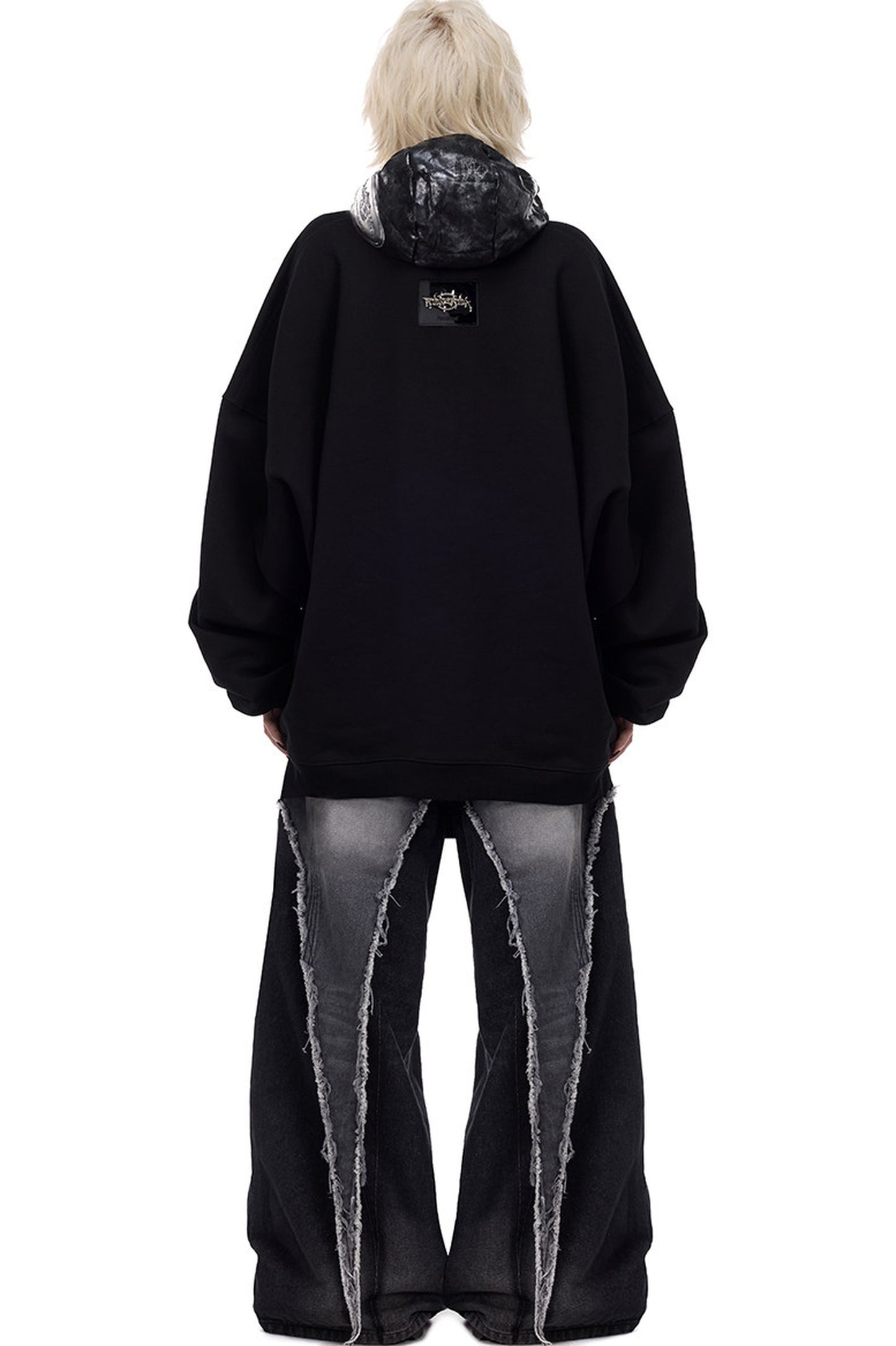 Cat Metal Thorns Heavy Industry Embroidered Blouse
