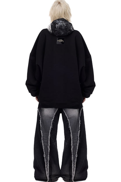 Cat Metal Thorns Heavy Industry Embroidered Blouse