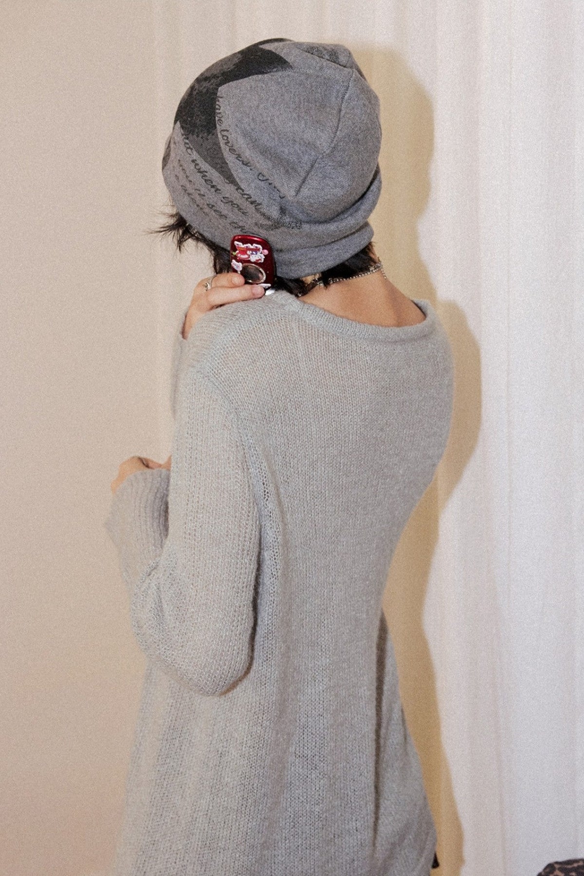 Pullover mit Rundhalsausschnitt aus Wollmischung