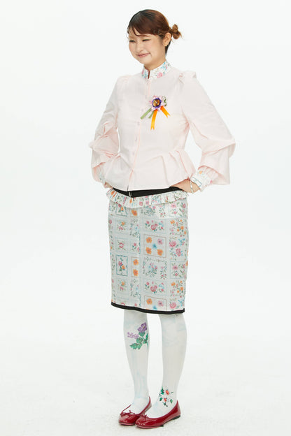 Retro-Strumpfhose mit Print