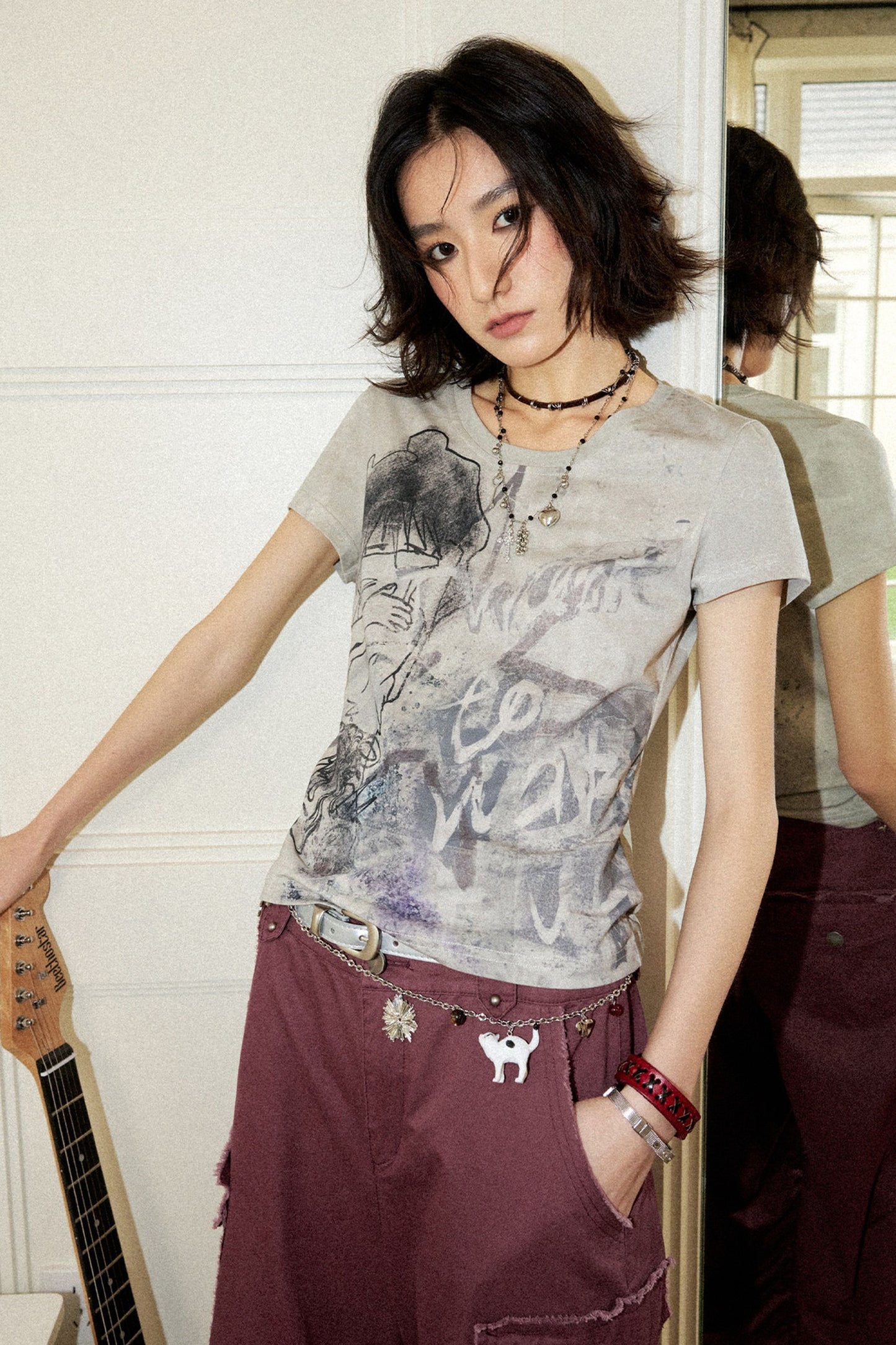 Sleepy Cropped T-Shirt