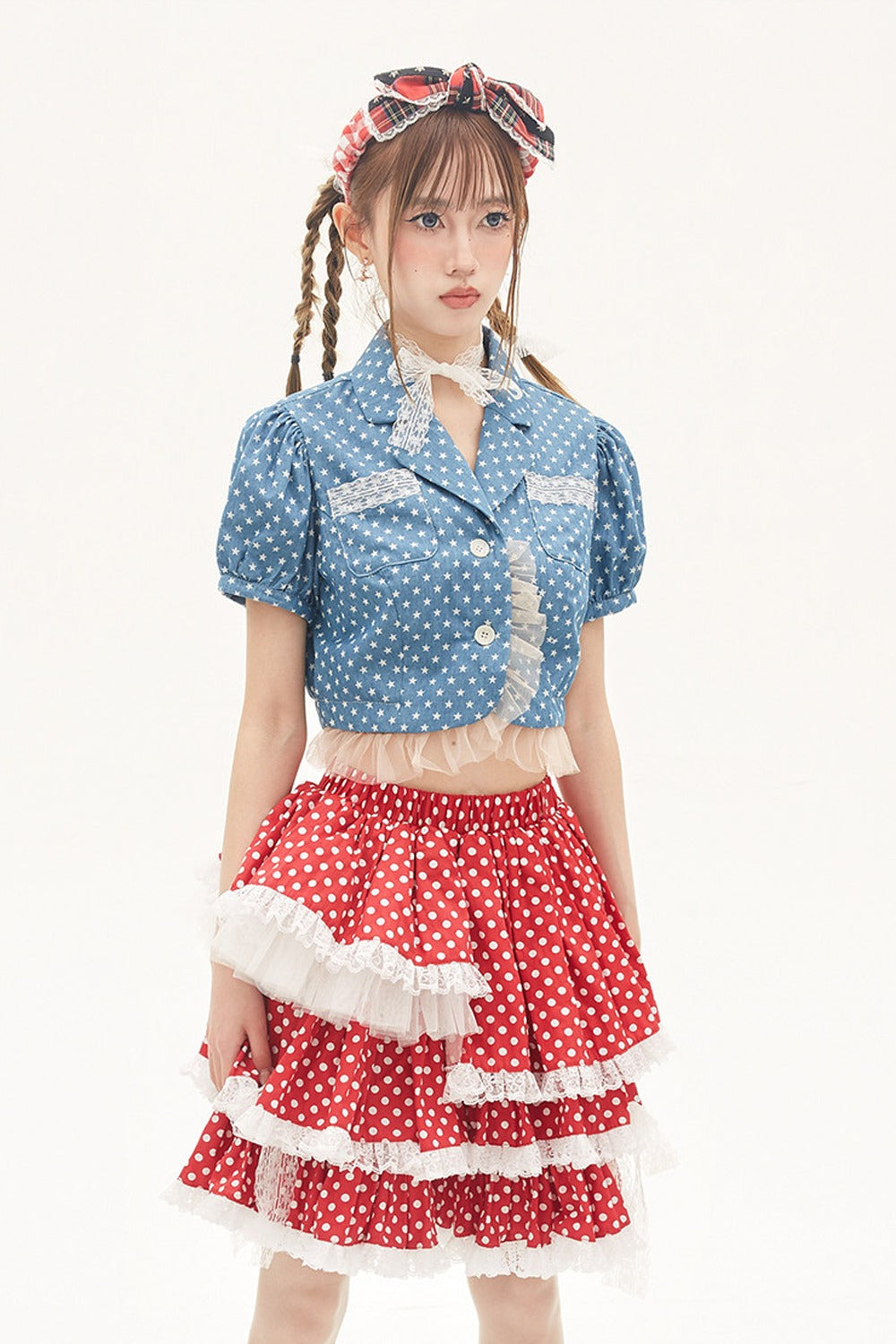 Red Polka Dot Cake Skirt