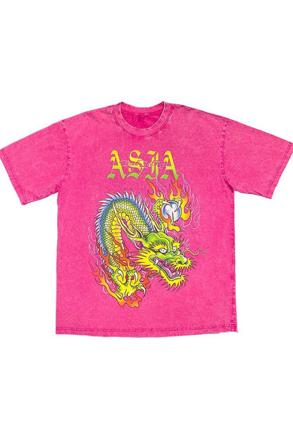 Dragon Print Loose Blouse