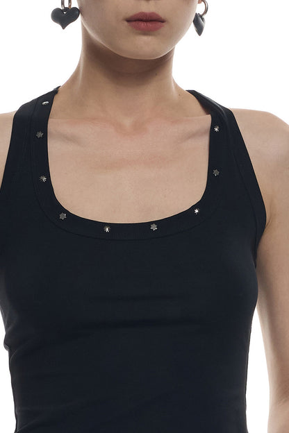 U-Neck Ribbed Tank Top