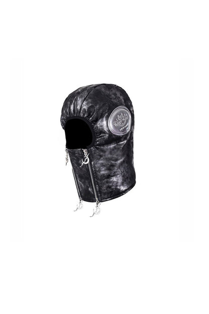 Space Black Double Zipper Balaclava Hooded