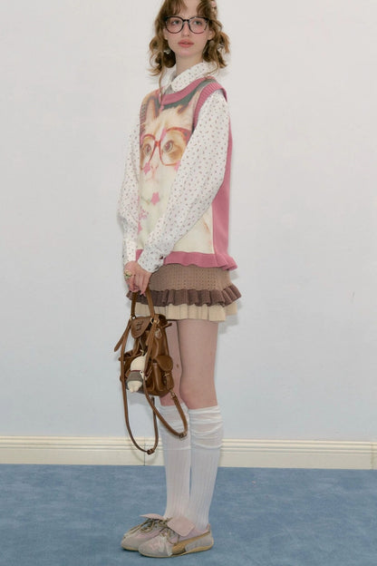 Star Polka Dot Cat Vest