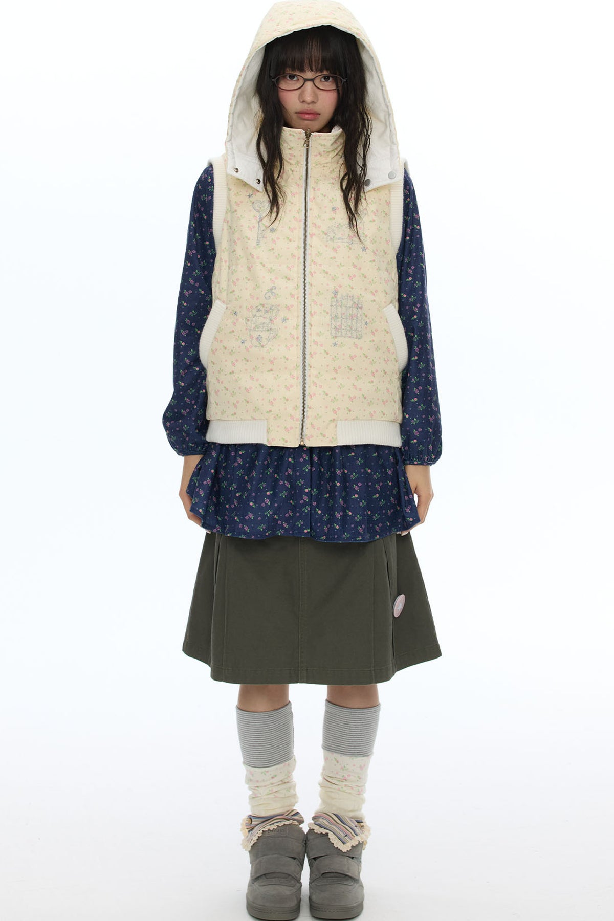 Reversible Cotton Padded Gilet