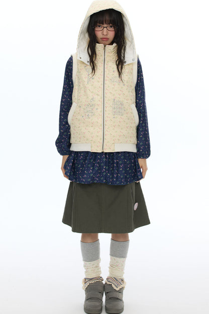 Reversible Cotton Padded Gilet