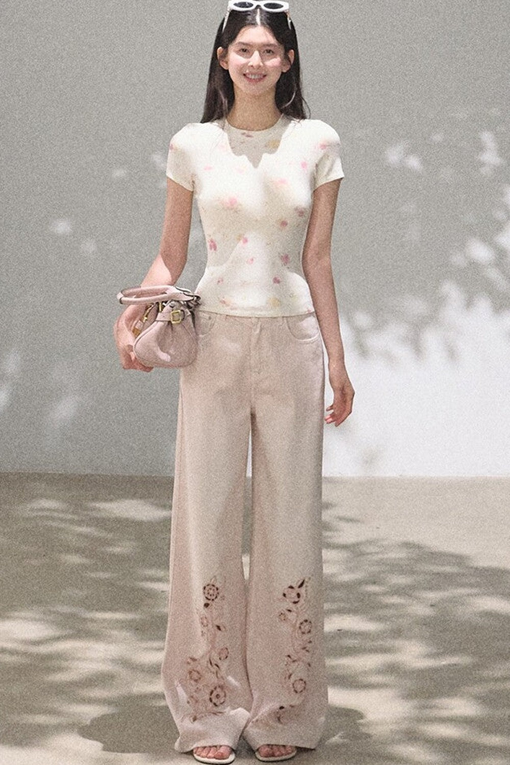 Printed Short Sleeve Top