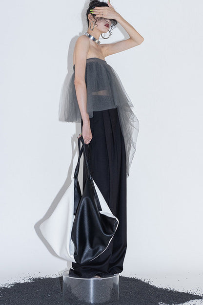 Layered Mesh Tube Top and Skirt Set-Up
