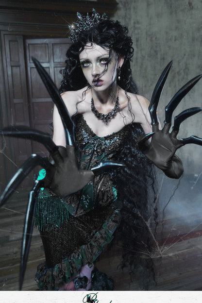 Gothic Fishbone Lace Corset Set-Up