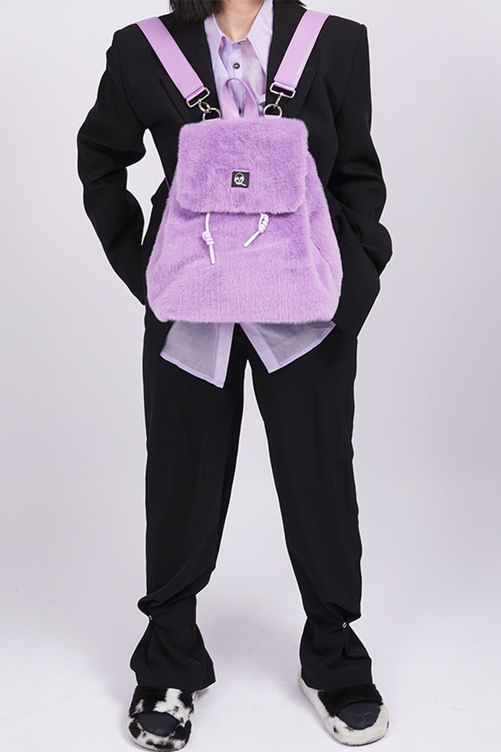 Zaino a tracolla peloso Macaron