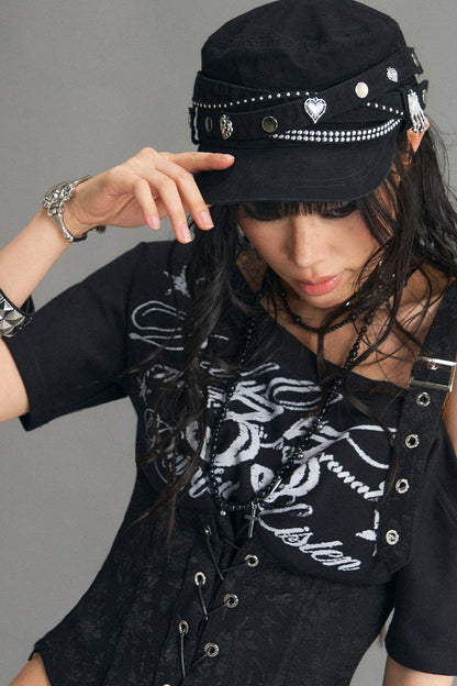 Punk Retro Metal Cap