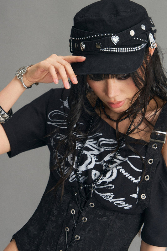 Punk Retro Metal Cap