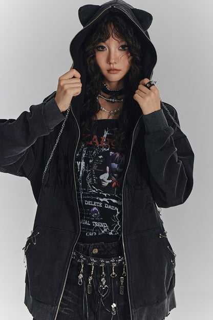Cat Ear Pin Cardigan