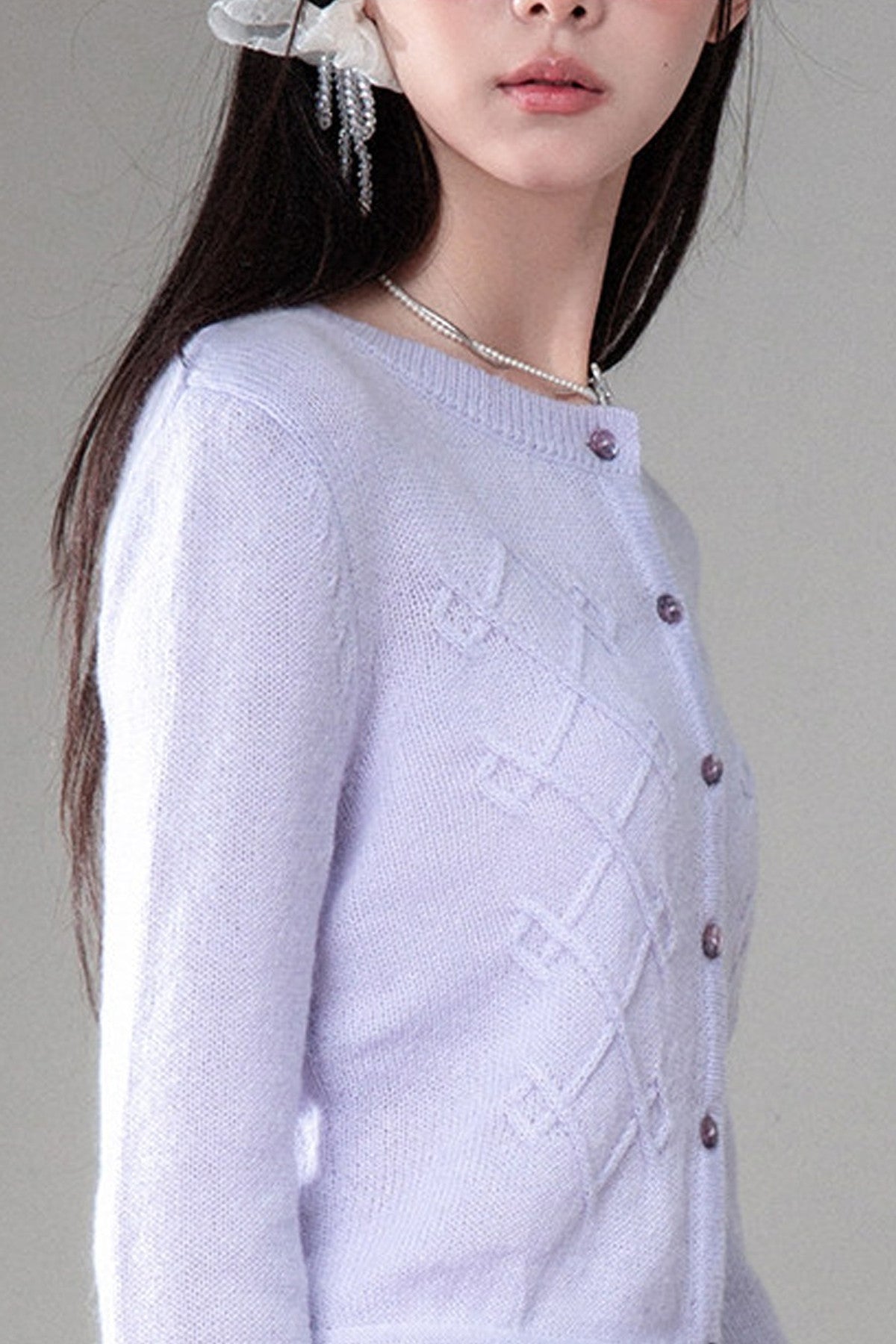 Ultra-Fine Mohair Merino Wool Cardigan