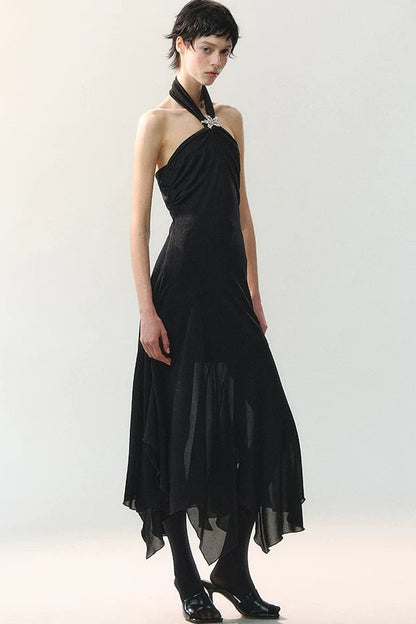 Ink Mist Jellyfish Hem Dress