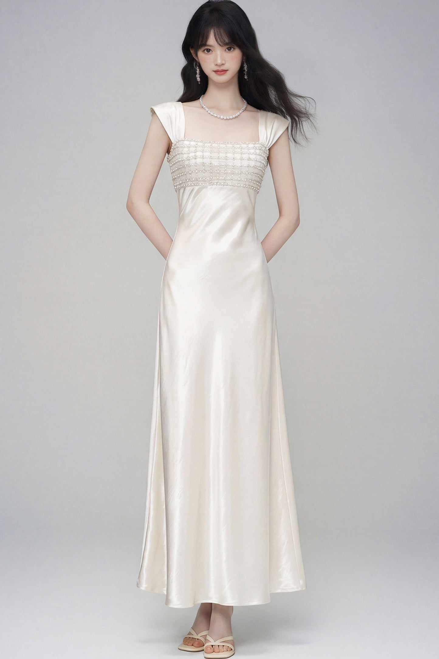 Moonlight Satin Evening Dress