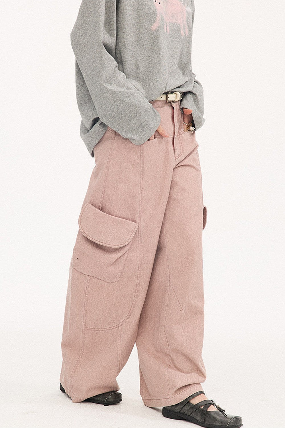 Vintage Washed Pocket Cargo Pants